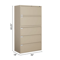 5 Drawer Lateral File (36"W) - Kainosbuy.com
