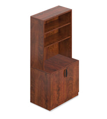 Bookcase with Storage Cabinet -Storage Tower - Kainosbuy.com