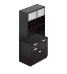Bookcase with Mixed Storage Unit -Storage Tower - Kainosbuy.com