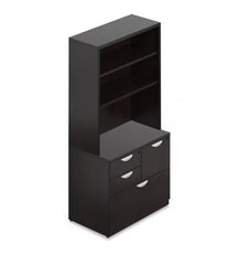 Bookcase with Mixed Storage Unit -Storage Tower - Kainosbuy.com