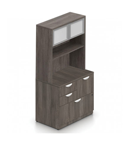 Bookcase with Mixed Storage Unit -Storage Tower - Kainosbuy.com