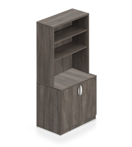 Bookcase with Storage Cabinet -Storage Tower - Kainosbuy.com