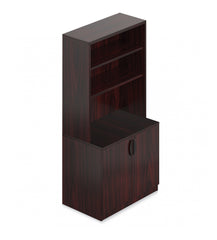 Bookcase with Storage Cabinet -Storage Tower - Kainosbuy.com