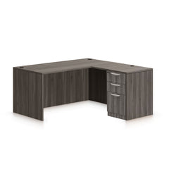 L66C - 5.5' x 5.5' L-Shape Workstation (Credenza Shell with B/B/F Pedestal)