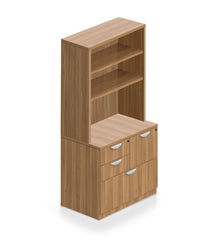 Bookcase with Mixed Storage Unit -Storage Tower - Kainosbuy.com