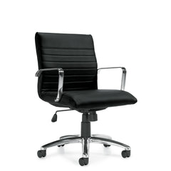 Customized Mid Back Luxhide Tilter Management Chair G11734-5 - Kainosbuy.com