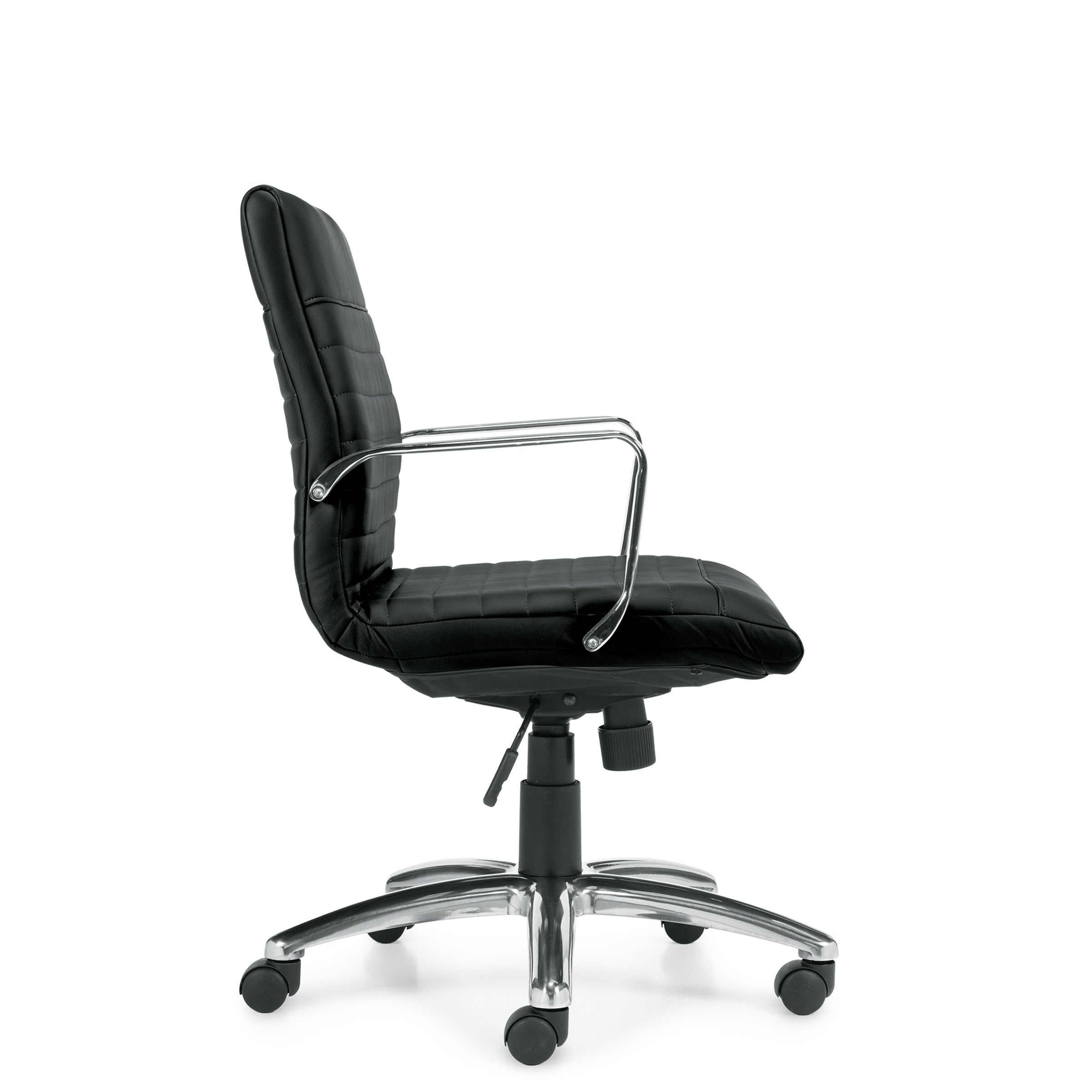 Customized Mid Back Luxhide Tilter Management Chair G11734-5 - Kainosbuy.com