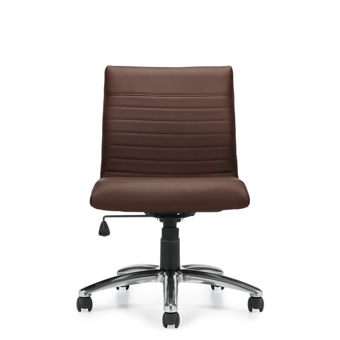 Customized Mid Back Luxhide Tilter Management Chair G11734-5 - Kainosbuy.com