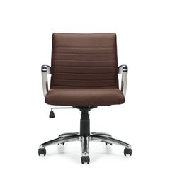 Customized Mid Back Luxhide Tilter Management Chair G11734-5 - Kainosbuy.com