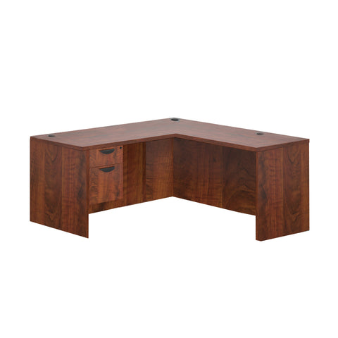 L66C - 5.5' x 5.5' L-Shape Workstation (Rectangular Desk Shell with Hanging B/F Pedestal)