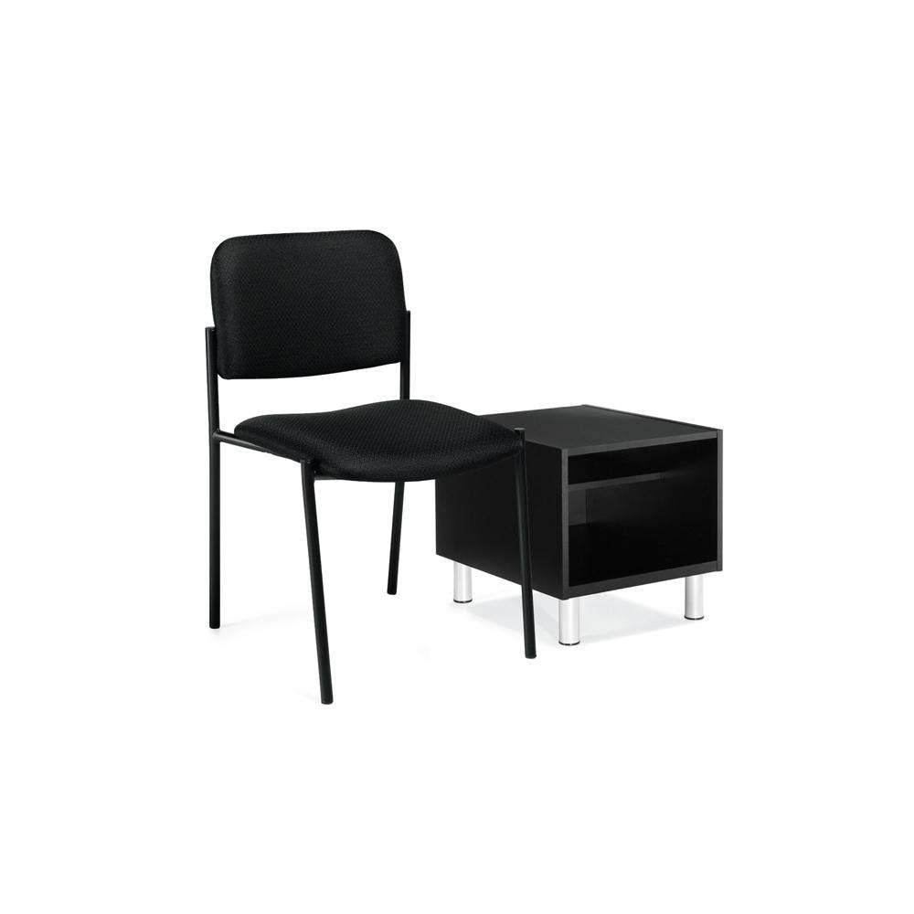 GOF 2 Piece Reception Room Black Chair Table Set - Kainosbuy.com