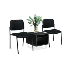 GOF 3 Piece Reception Room Black Chair Table Set - Kainosbuy.com