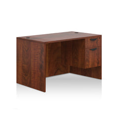 48"x30" Rectangular Desk with Hanging B/F pedestal