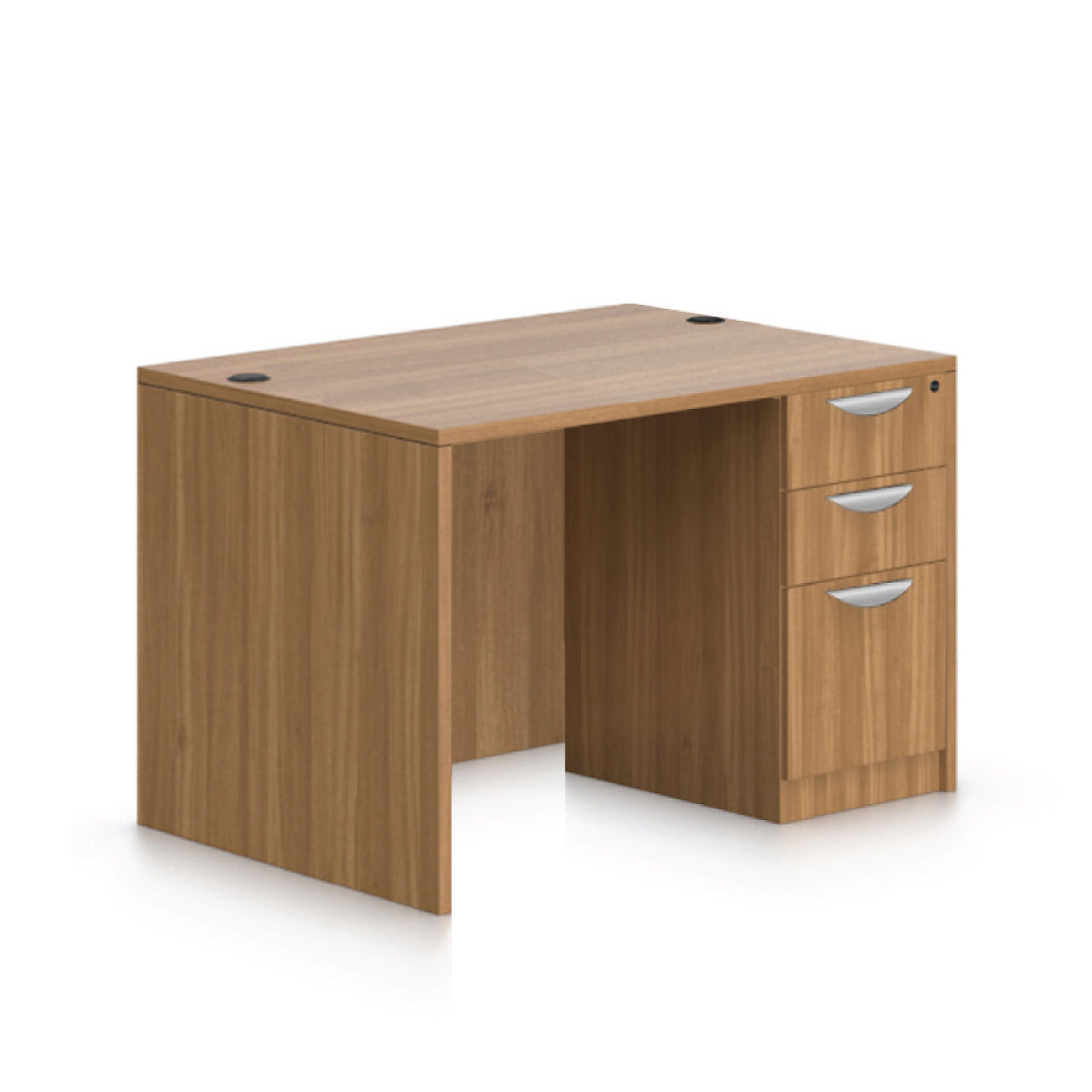 48"x30" Rectangular Desk with B/B/F pedestal - Kainosbuy.com