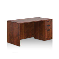 66"x24" Credenza shell with B/B/F pedestal