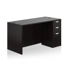 60"x30" Rectangular Desk with B/B/F pedestal