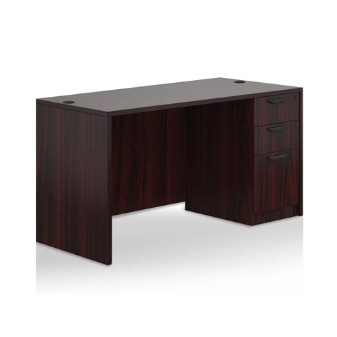 60"x30" Rectangular Desk with B/B/F pedestal