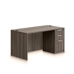 66"x24" Credenza shell with B/B/F pedestal