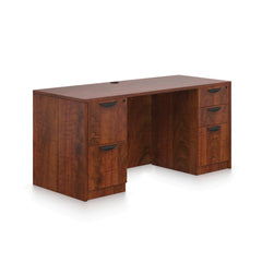66"x24" Credenza shell with B/B/F and F/F pedestals