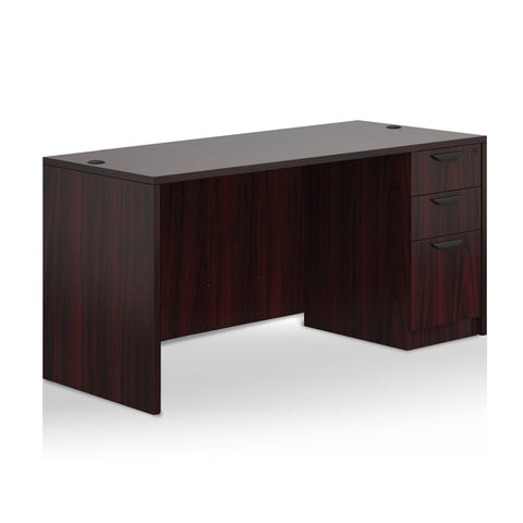 66"x30" Rectangular Desk with B/B/F pedestal