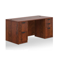 66"x30" Rectangular Desk with B/B/F pedestal and F/F Pedestal