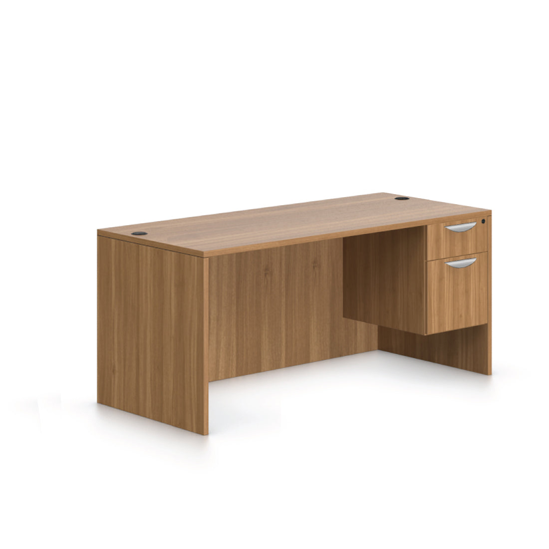 66"x30" Rectangular Desk with Hanging B/F pedestal - Kainosbuy.com
