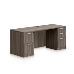 71"x24" Credenza shell with B/B/F and F/F pedestals