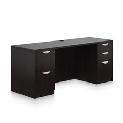 71"x24" Credenza shell with B/B/F and F/F pedestals