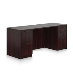 71"x24" Credenza shell with B/B/F and F/F pedestals