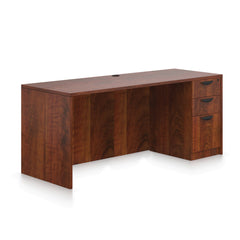 71"x24" Credenza shell with B/B/F pedestal