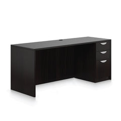 71"x24" Credenza shell with B/B/F pedestal