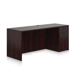 71"x24" Credenza shell with B/B/F pedestal
