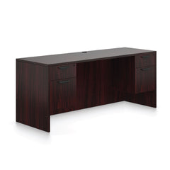 71"x24" Credenza shell with Two Hanging B/F pedestals