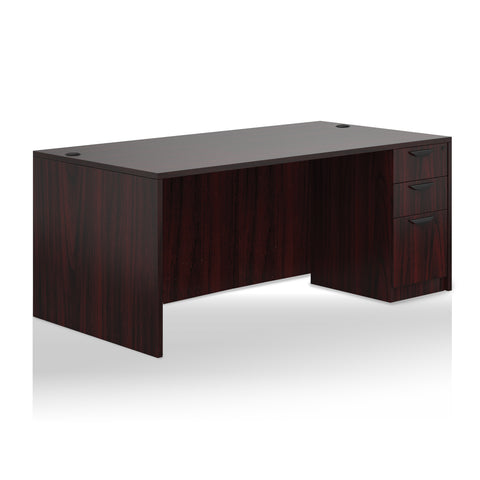 71"x36" Rectangular Desk with B/B/F pedestal