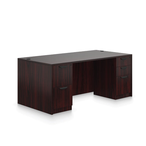 71"x36" Rectangular Desk with B/B/F pedestal and F/F pedestal
