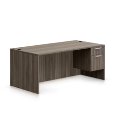 71"x36" Rectangular Desk with Hanging B/F pedestal