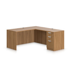 L66B - 5.5' x 5' L-Shape Workstation(Credenza Shell with B/B/F Pedestal) - Kainosbuy.com