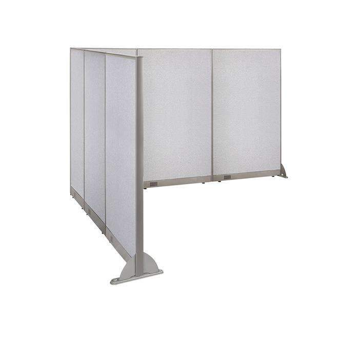 GOF Office L-Shaped Partition 114d x 126w x 72H - Kainosbuy.com