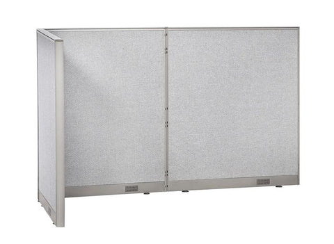 GOF 36"D x 96"W x 48”/60”/72”H, L-Shaped Freestanding Fabric Partition Package