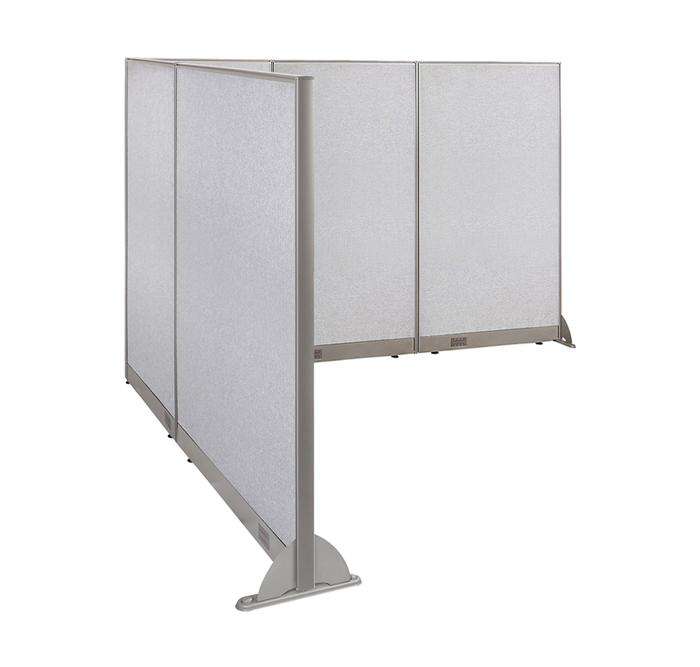 GOF Office L-Shaped Partition 96d x 102w x 72H - Kainosbuy.com