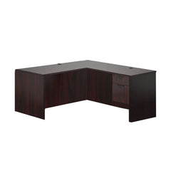 L66C - 5.5' x 5.5' L-Shape Workstation (Credenza Shell with Hanging B/F Pedestal)