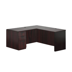 L71C - 6' x 5.5' L-Shape Workstation (Credenza Shell with B/B/F Pedestal)
