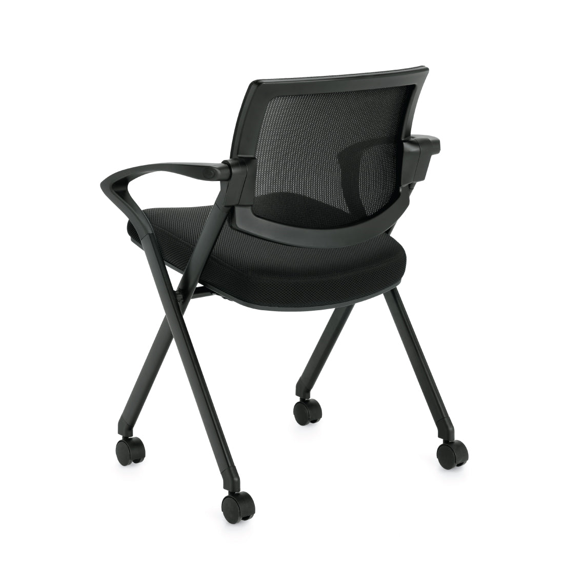 G11340B Mesh Back Flip Seat Nesting Chair - Kainosbuy.com