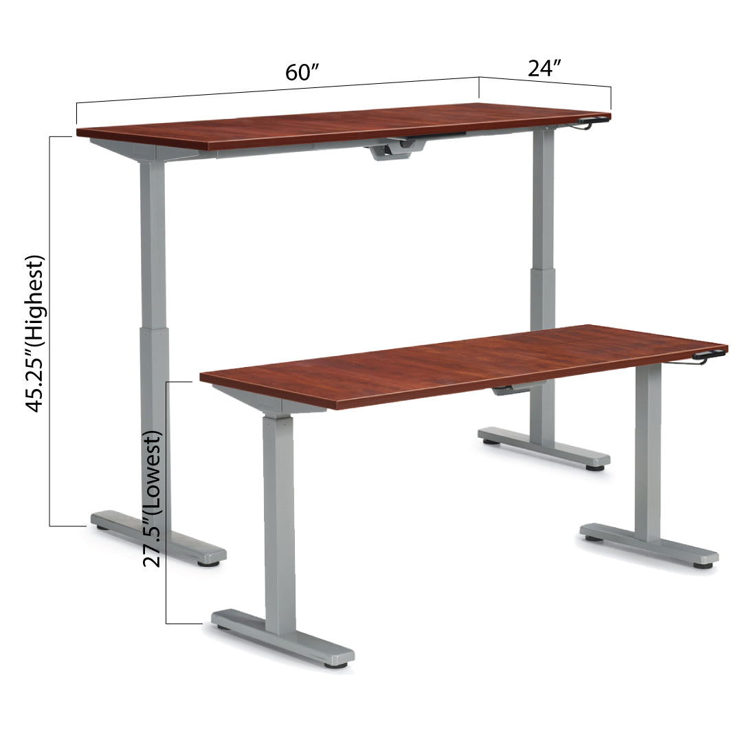 Height Adjustable Desk 60" x 24" - Kainosbuy.com