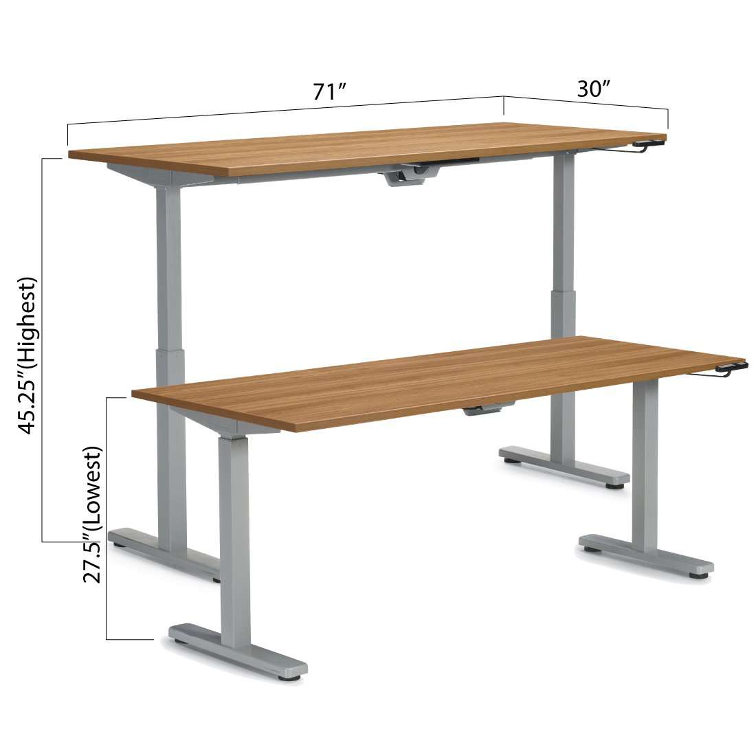 Height Adjustable Desk 71" x 30" - Kainosbuy.com