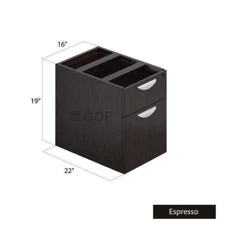 GOF 3 Person Separate Workstation Cubicle (5.5'D x 18'W x 4'H -W) / Office Partition, Room Divider - Kainosbuy.com