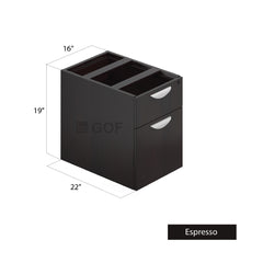 GOF 2 Person Separate Workstation Cubicle (5.5'D  x 13'W x 4'H-W) / Office Partition, Room Divider - Kainosbuy.com