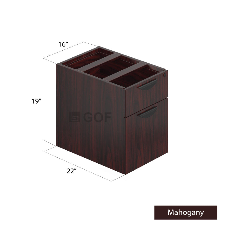 GOF 3 Person Workstation Cubicle (5'D  x 19.5'W x 6'H) / Office Partition, Room Divider - Kainosbuy.com