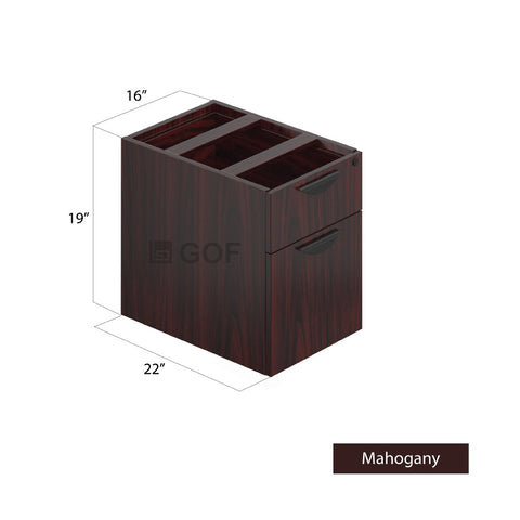 GOF 2 Person Separate Workstation Cubicle (5.5'D  x 13'W x 5'H-W) / Office Partition, Room Divider - Kainosbuy.com