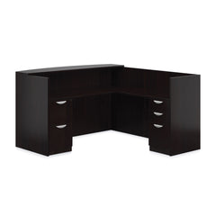 6' x 6' Reception Desk with B/B/F & F/F Pedestal